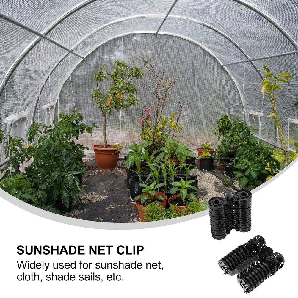 30Pcs Shade Cloth Plastic Clips Non Slip Sunshade Clamp for Garden Greenhouse Net Fixing Reusable Mesh Buckle Agricultural Film Zpaxo