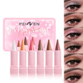 6-color Eye Shadow Suit Easy Apply Durable Waterproof Sweat Proof