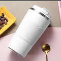 380ml/510ml Double Stainless Steel 304 Coffee Thermos Mug Leak-Proof Non-Slip Car Vacuum Flask Travel Thermal Cup Water Bottle Zpaxo WHITE 510ml