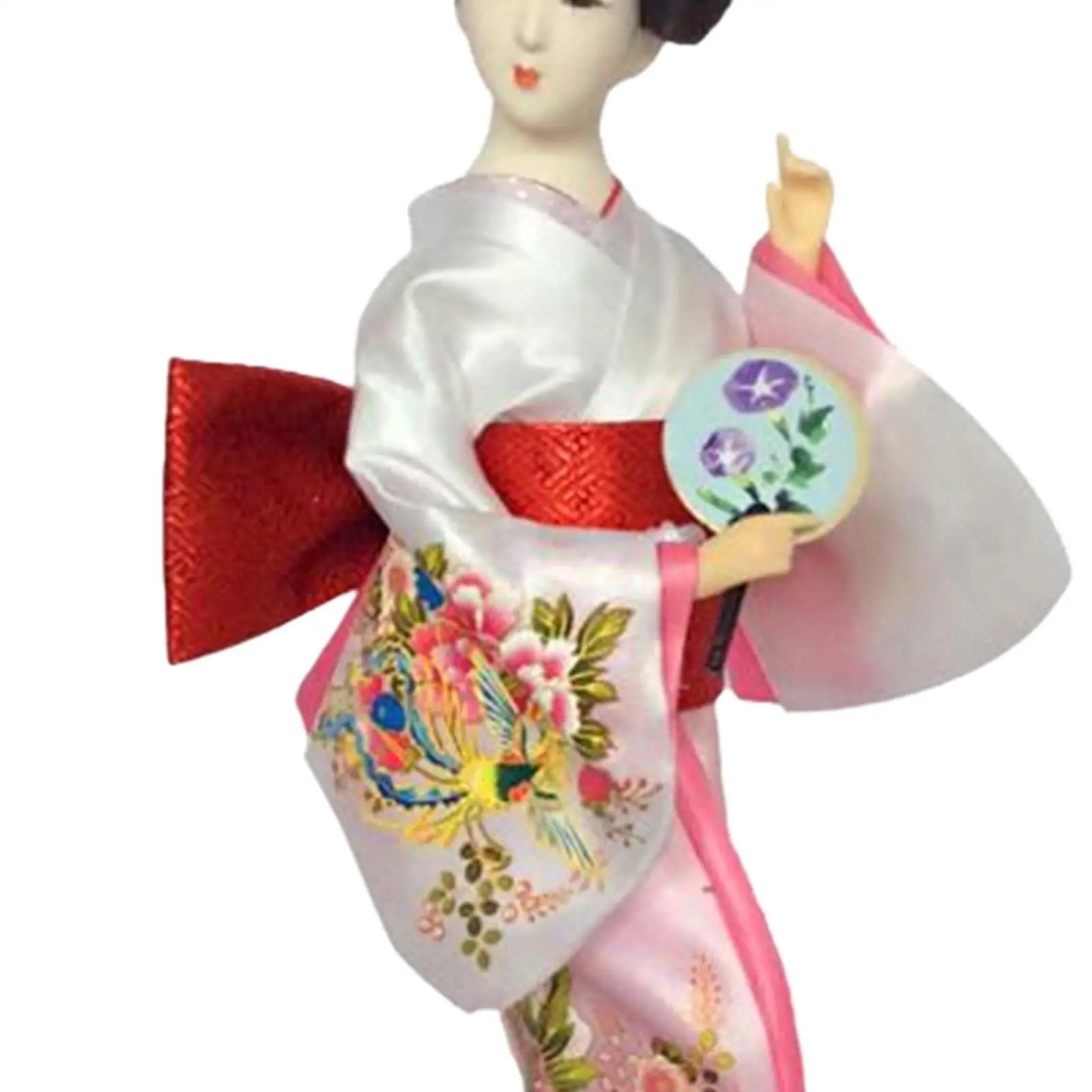 12" Japanese Geisha Collectible Figurine Kimono Dolls Asian Geisha Doll Girl Statue for Home Office Shelf Table Decoration Zpaxo