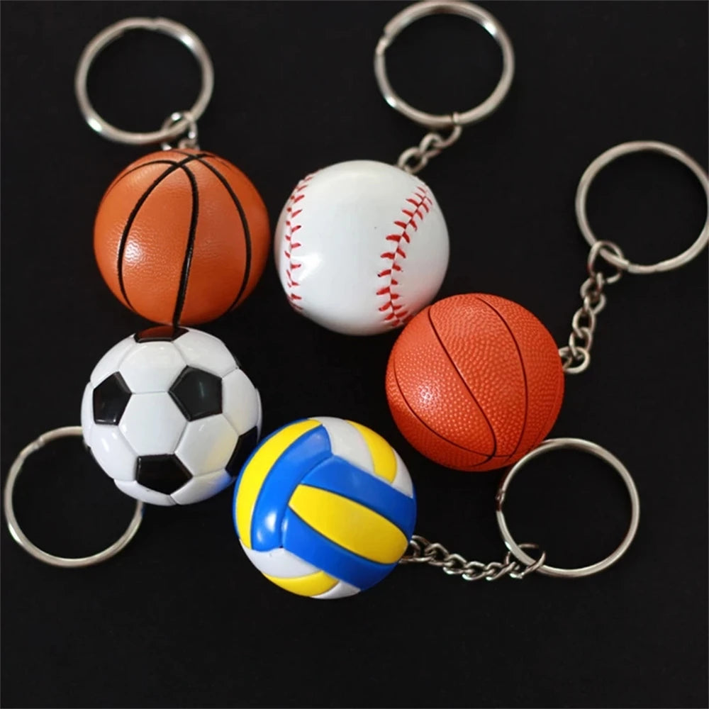 Volleyball Car Accessories Car Pendant Soccer Fun Keychains Key Ring Ball KeyChain Key Holder Bag Pendant Zpaxo
