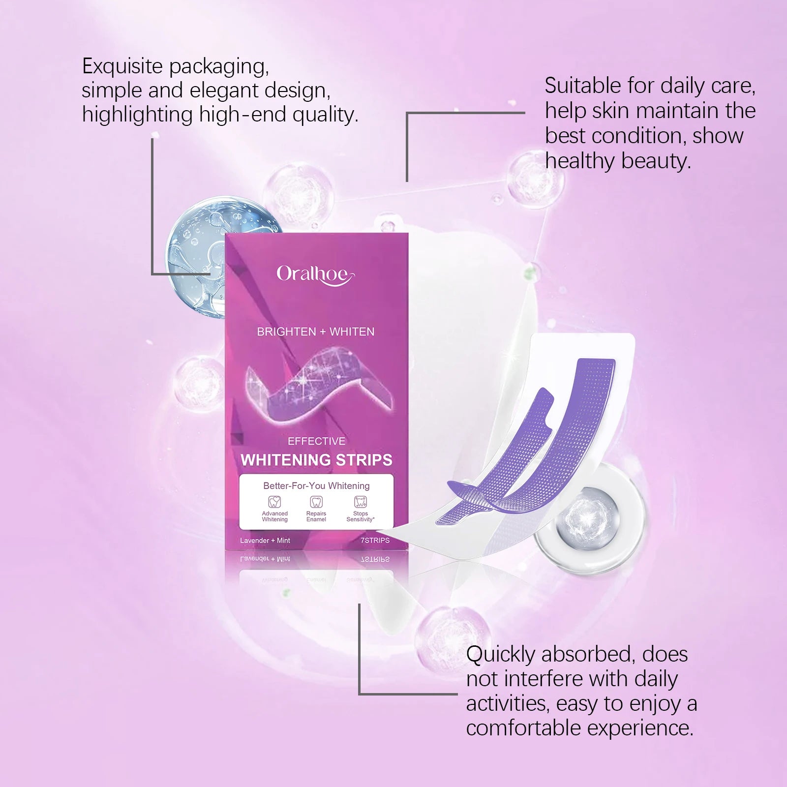 Oralhoe Teeth Whitening Strips – Remove Coffee & Smoke Stains Teeth Whitening Strips Zpaxo