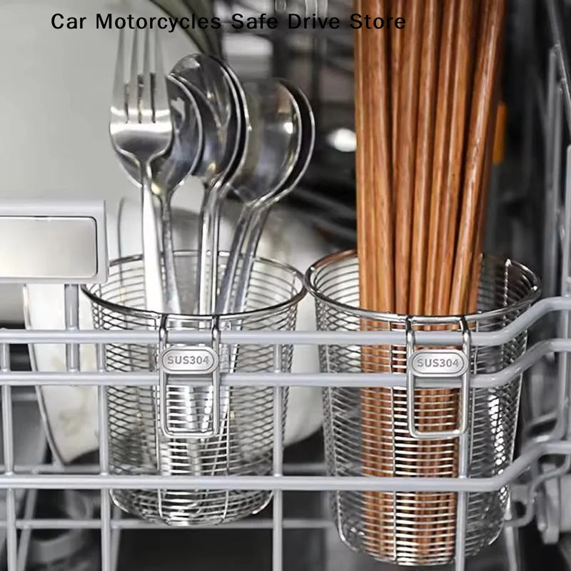 Kitchen Chopstick Holder Organizer Hanging Wall 304 Stainless Steel