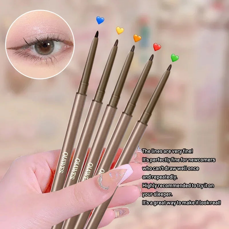 2in1 Eyeliner Lying Silkworm Gel Pen Lasting Waterproof Non-smudge
