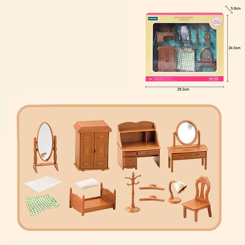 1 12 Scale Dollhouse Furniture Bedroom Bathroom Kitchen Livingroom Zpaxo T05