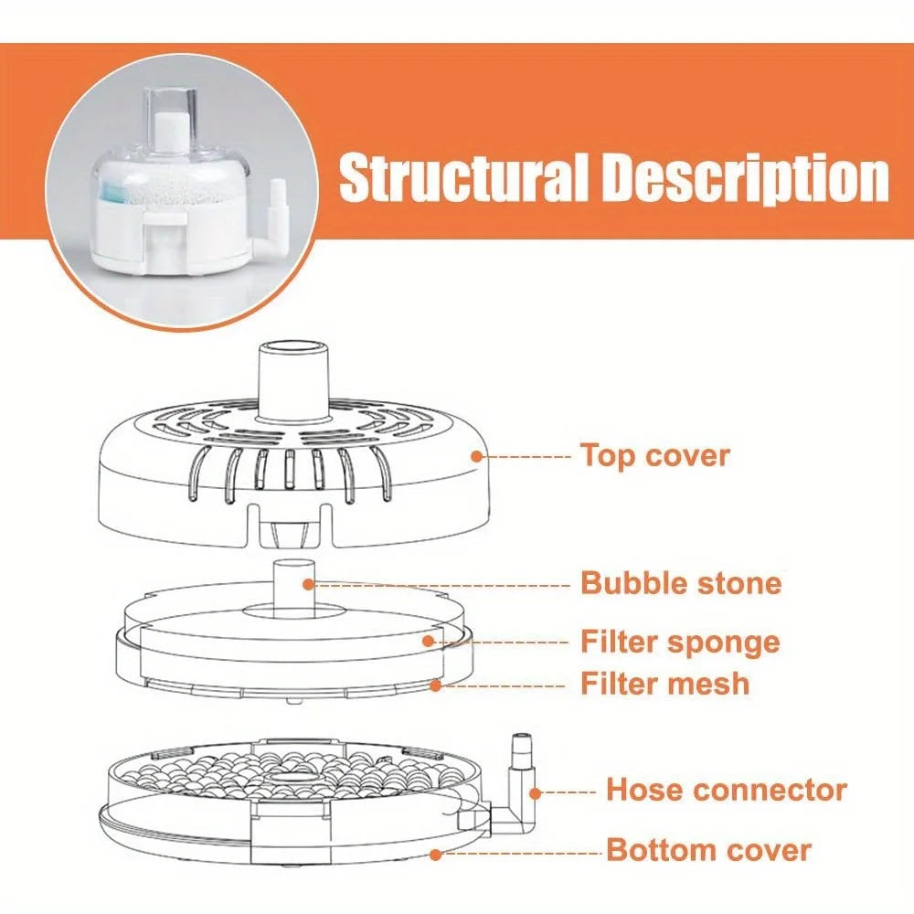Small Ultra Thin Aquarium Filter Quiet Submersible Aeration