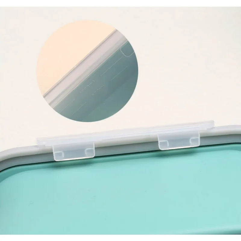 Large Capacity Multi Compartment Silicone Food Container Bento Box