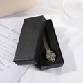 Black Rectangle Watch Box – Elegant Wristwatch Gift Case