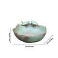 Ceramic Bird Bath Large Decorative Feeder Ceramic Bird Water Bowl Hydroponic Planter for Indoor Outdoor Garden Backyard Patio Zpaxo China Mainland A