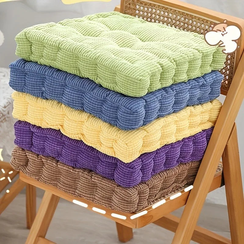 Linen Cushion Pearl Cotton Square Stool Backrest Pillow Home Office