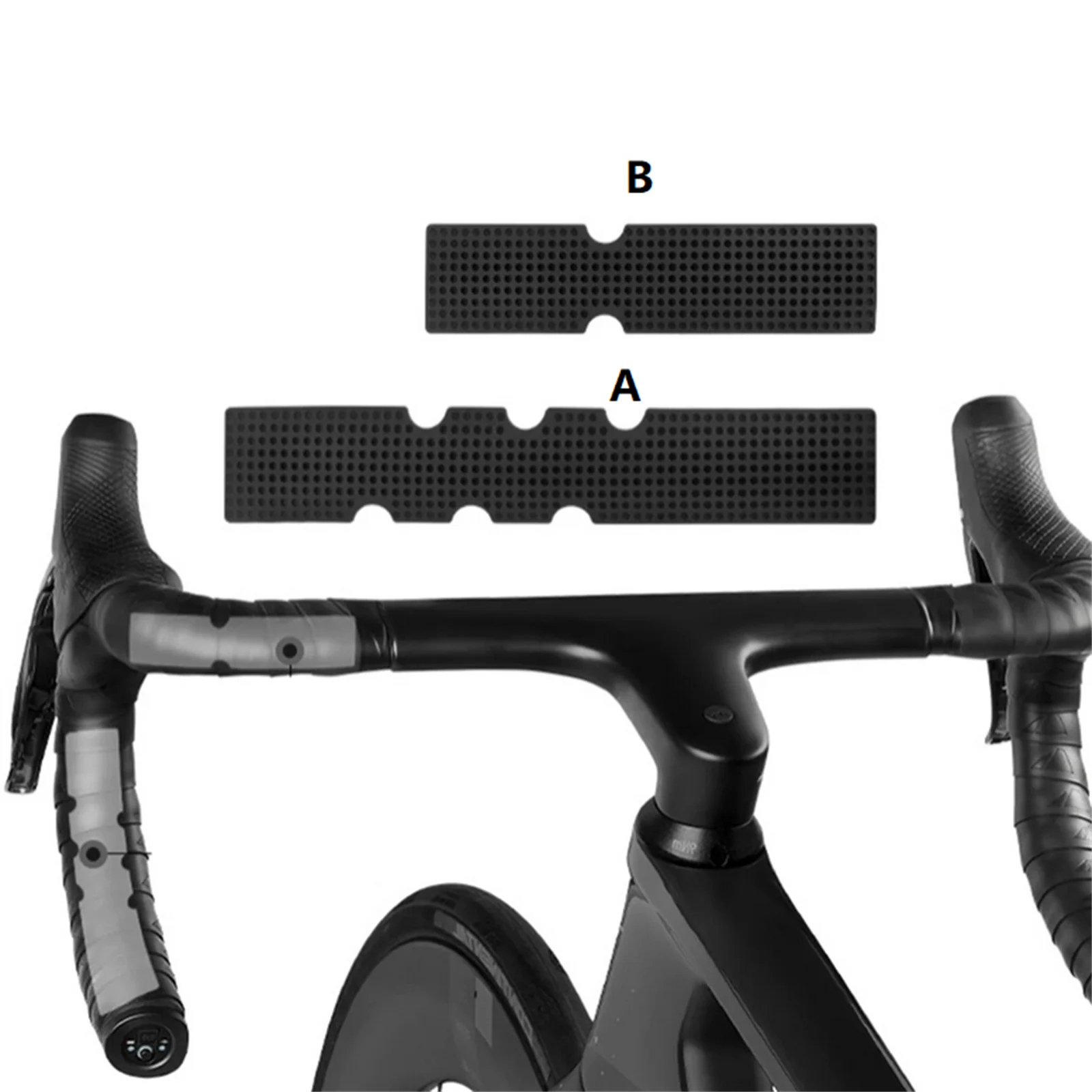 1Pair Road Bike Handlebar Tape Bicycle Anti Shock Absorption Silica