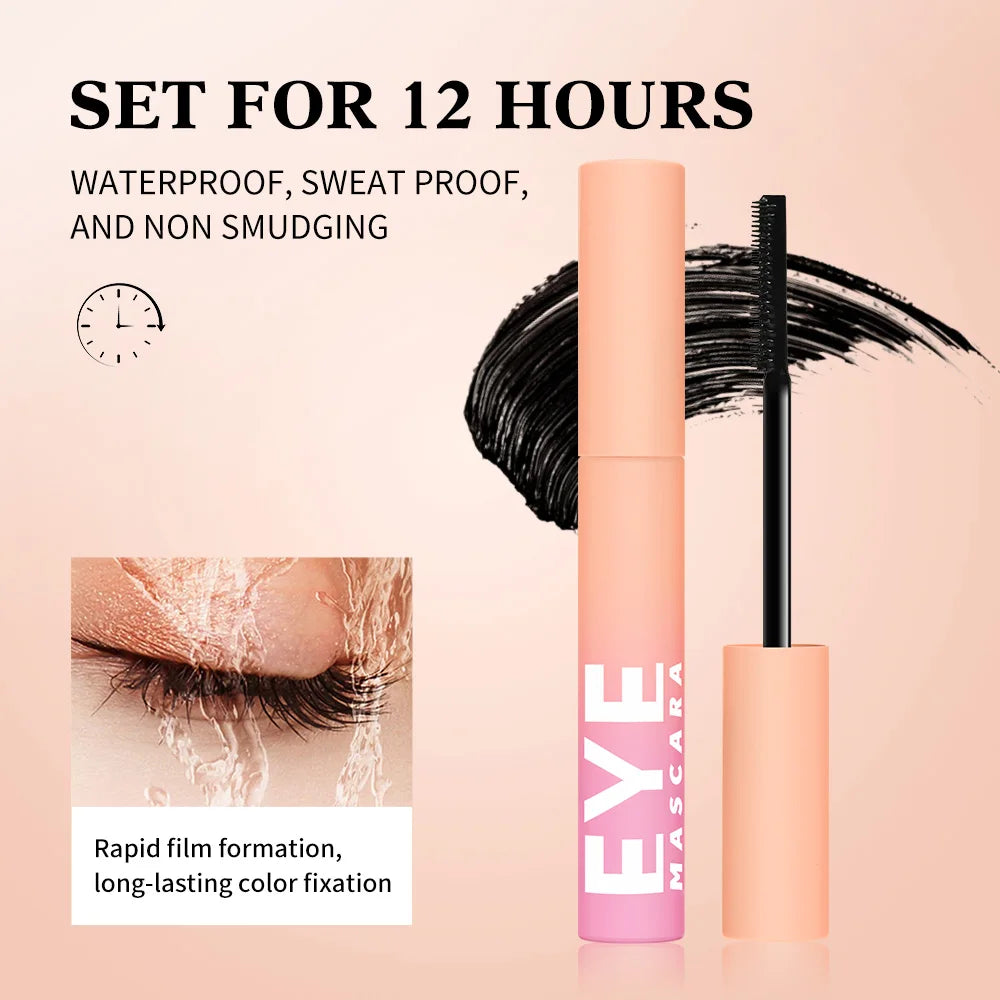 Curly Eye Black Durable Waterproof Sweat Proof Non Smudging Caking