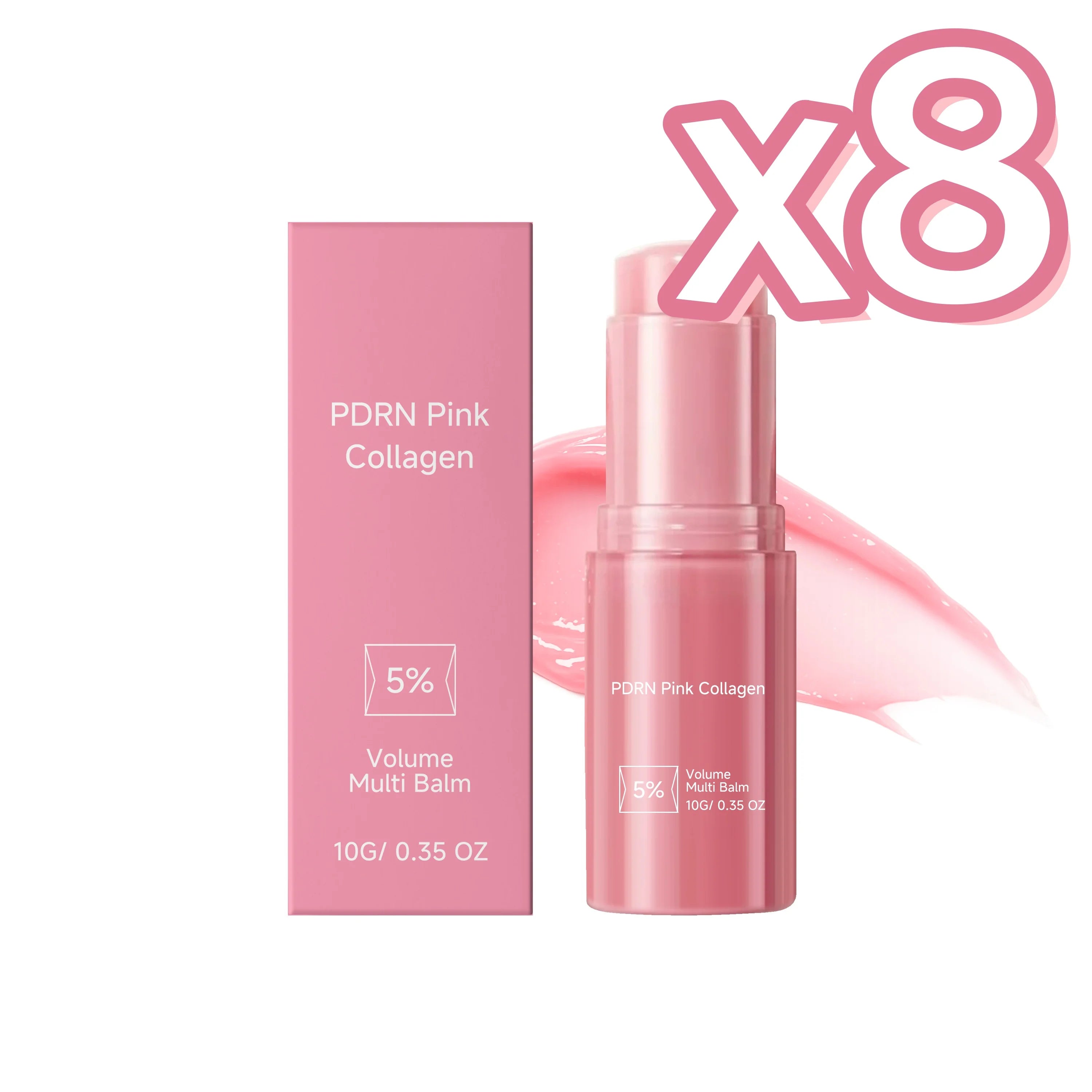 PDRN Collagen Multi Balm – Hydrating Anti-Aging Stick 10g Collagen Balm Stick Zpaxo 10g boxed x 8