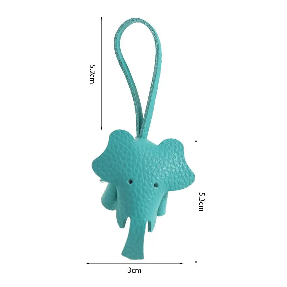 Mini Soft Elephant Keychain Pendant Funny Creative Animal Doll Key Ring Handmade Cute Car Key Chain Accessories Women Zpaxo