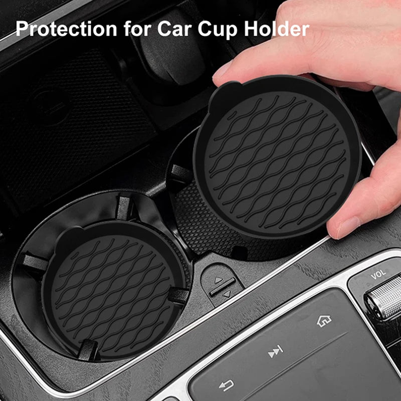 Car Cup Holder Coaster Silicone Insert Universal Non-slip Holders