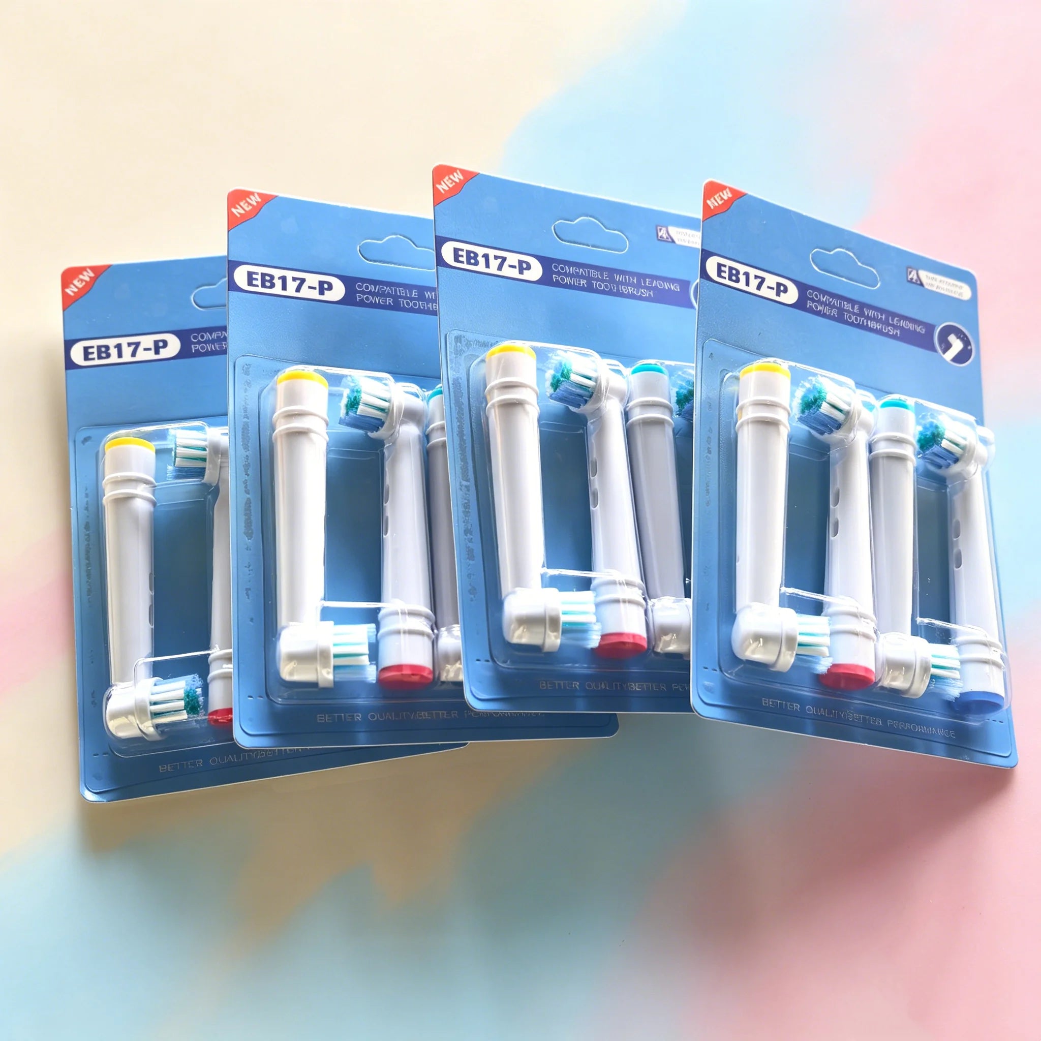 EB17P Wholesale 4/8/16pcs Set/lot Electric Toothbrush Head For Oral B PRO 6000 500 Sensitive Replacement Brush Heads D18 Zpaxo EB17P 16pcs