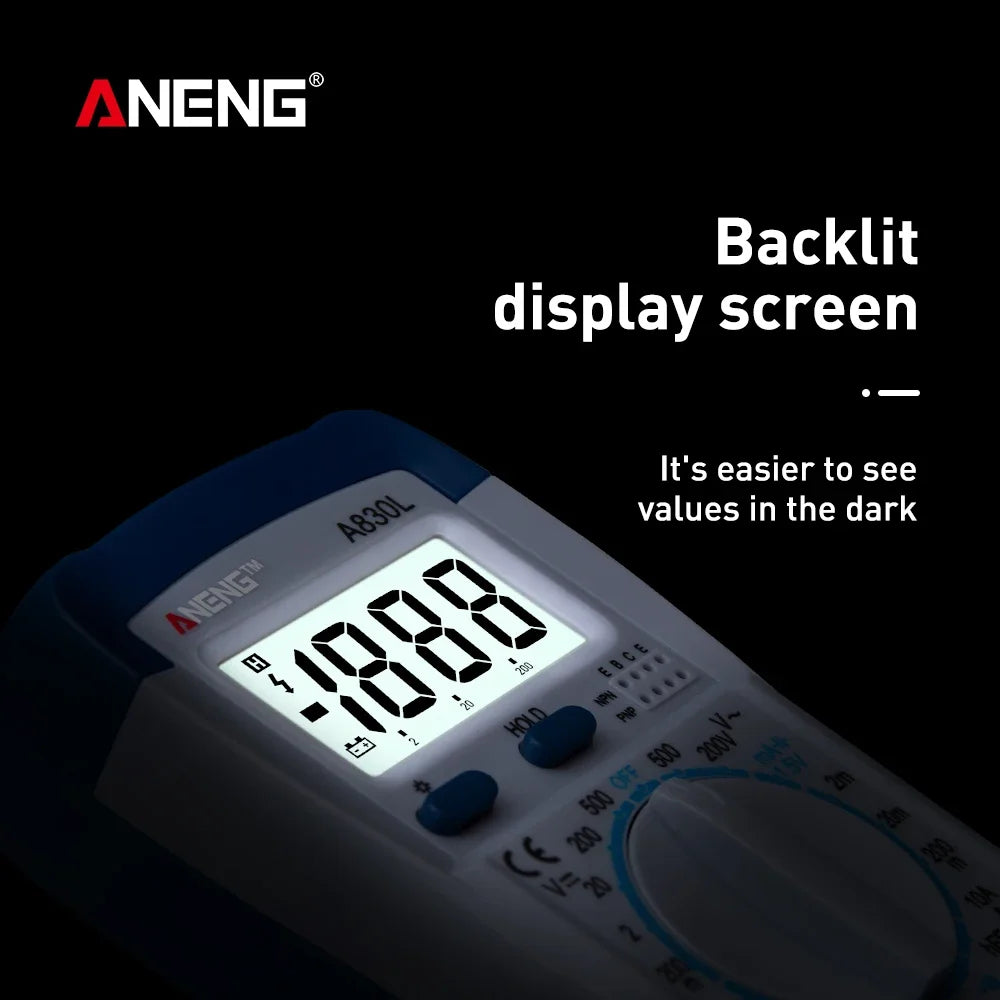ANENG A830L Profesional 1999 AC DC Voltage Current Tester Lcr Meter