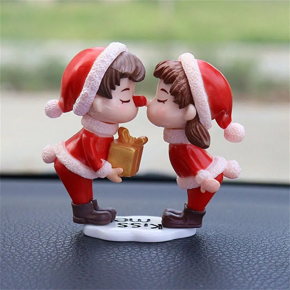Girls Gifts Action Figure Center Console Anime Couples Cartoon Couples Model Car Decoration Dashboard Figurine Car Ornament Zpaxo