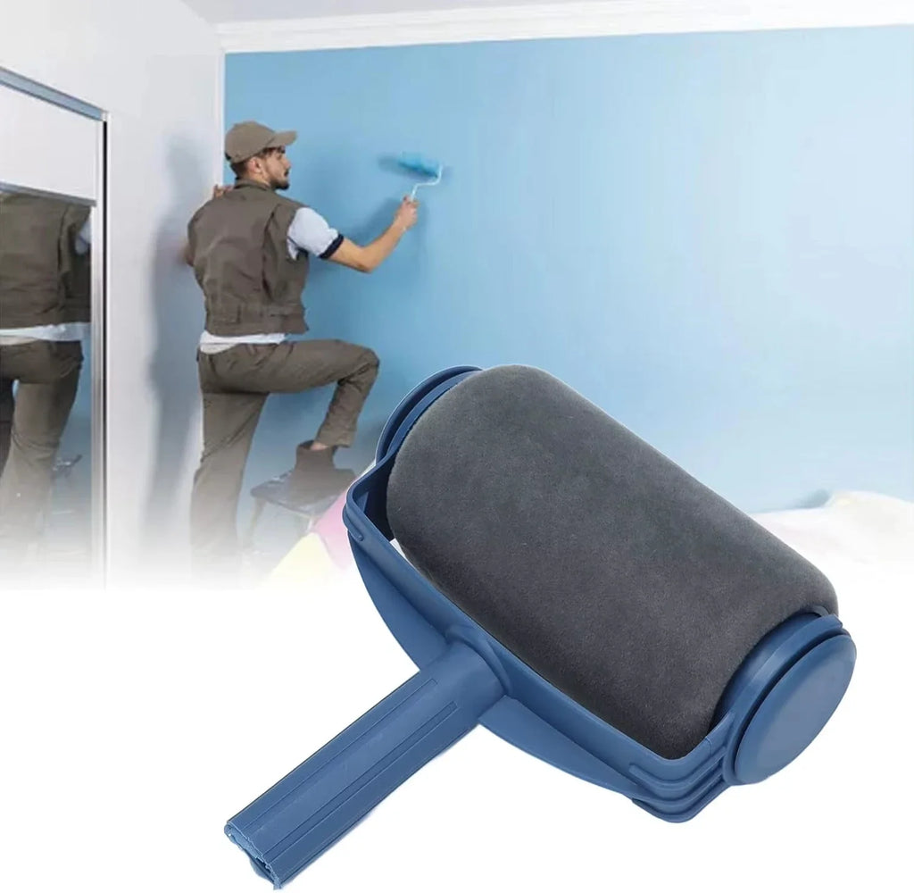 1Pc Paint Roller Brush - Handheld Paint Roller - Cleaning Paint Roller - Roller Tool For Painting Room Walls Ceilings Floors Zpaxo
