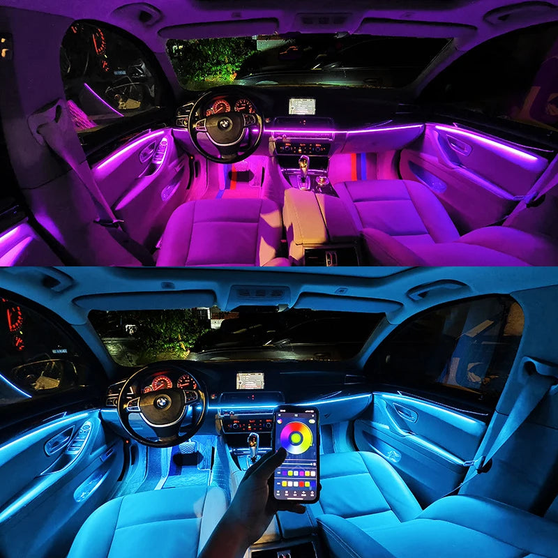 LED Symphony RGB Ambient Light Acrylic Strip Indoor Atmosphere APP