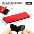 20pcs Heavy Duty Hook and Loop Strips Strong Adhesive Mounting Tape 3.15x1.18 Inch Waterproof Heat Resistant No Drill Fastener Zpaxo 3.15x1.18 Inch 20pcs