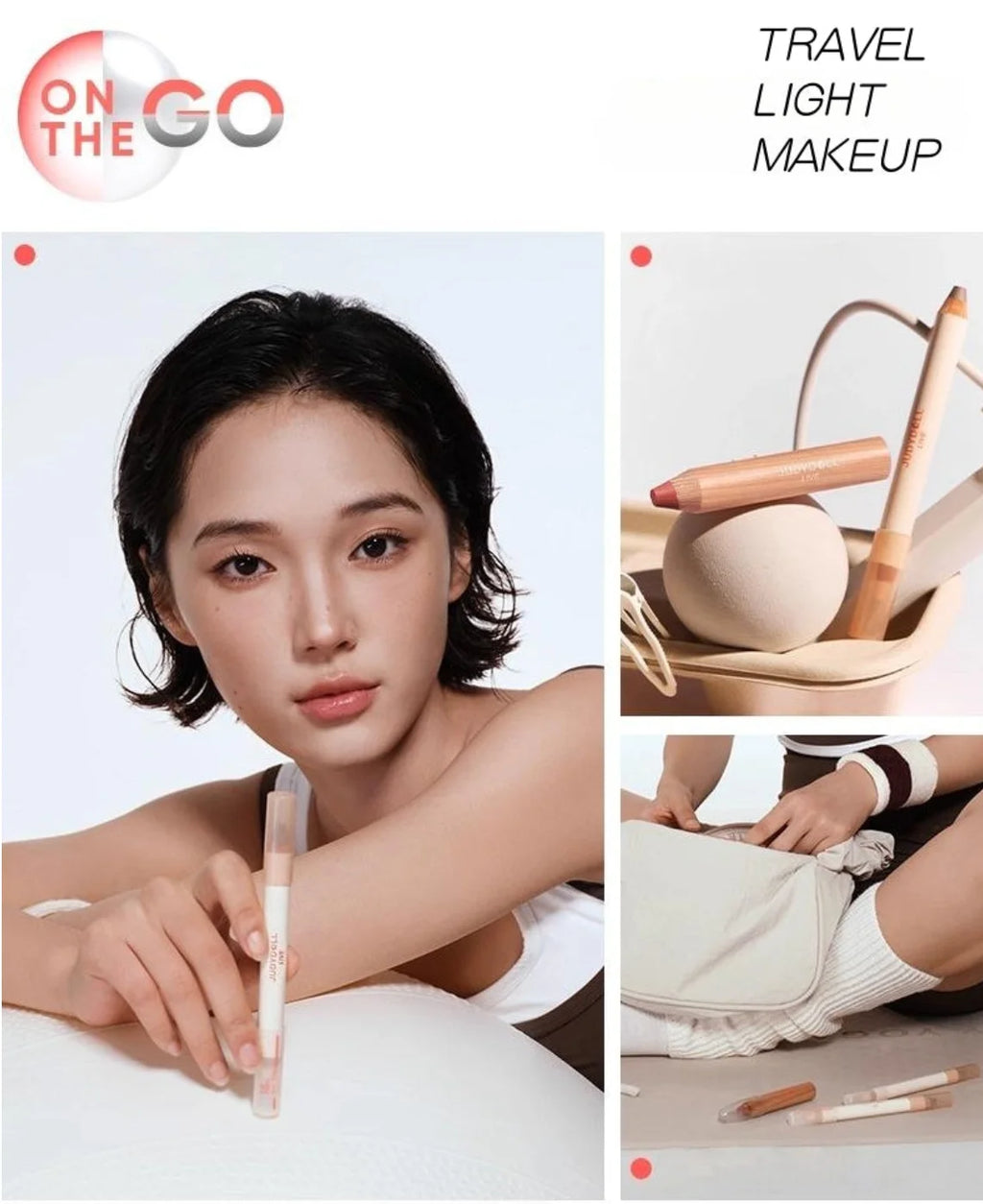 JUDYDOLL Two-tone Live Highlight Contour Stick 5g Face Shadow Highlighter Matte Nature 100% Original Makeup Cosmetics Zpaxo