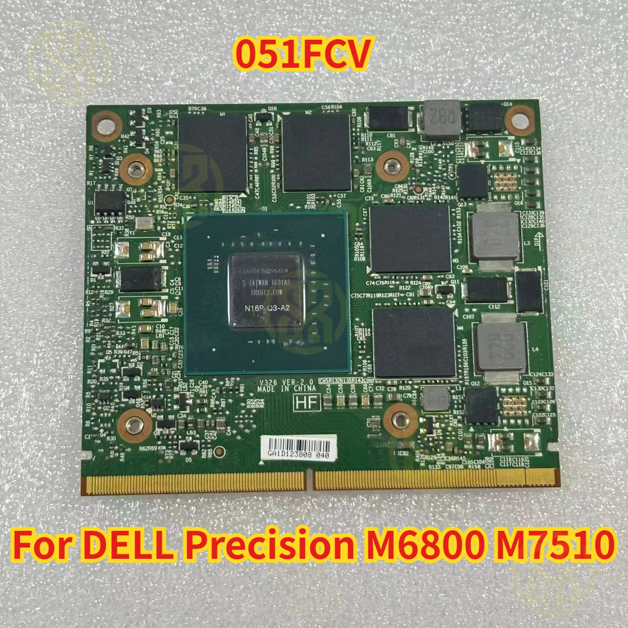 CN-051FCV 051FCV M2000M N16P-Q3-A2 4GB GDDR5 Video Card Dell
