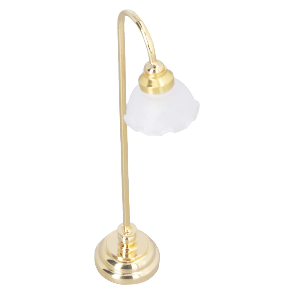 Desktop Decorative Lamp Miniature Dollhouse Floor Lamp 1/12 Scale Miniature Furniture for Dollhouse Accessories Zpaxo