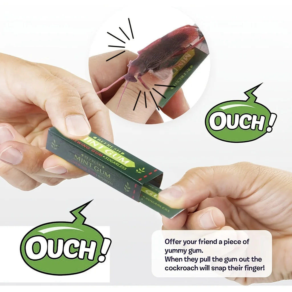 Simulation Cockroach Chewing Gum Creative Novelty Funny Toy Startled
