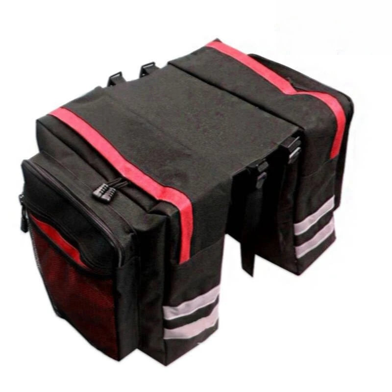 Large Capacity Double Pack Bicycle Mountain Bike Rear Shelf Bag Clothes Hanger Bag Two Pack Bicycle Riding Equipment Accessories Zpaxo