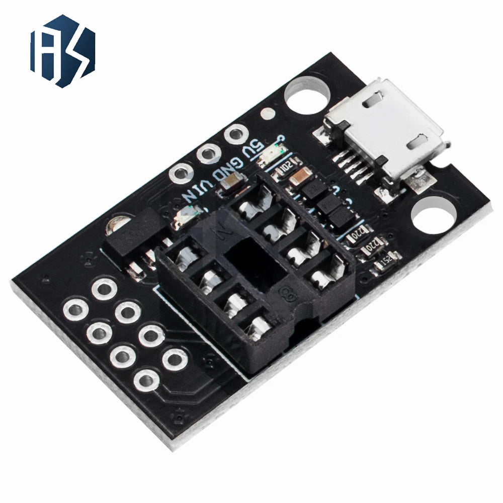 Micro USB Programming Board ATtiny13A 25 45 85 Pluggable AVR MCU Zpaxo