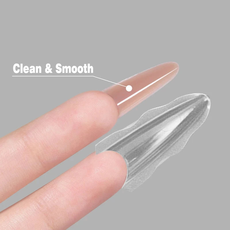 Sandwich Dual Nail Forms 180pcs 15size NEW 2025 Extensions-Dual Forms Coffin Almond Nail Forms Manicure Top Mold Bottom Mold Zpaxo