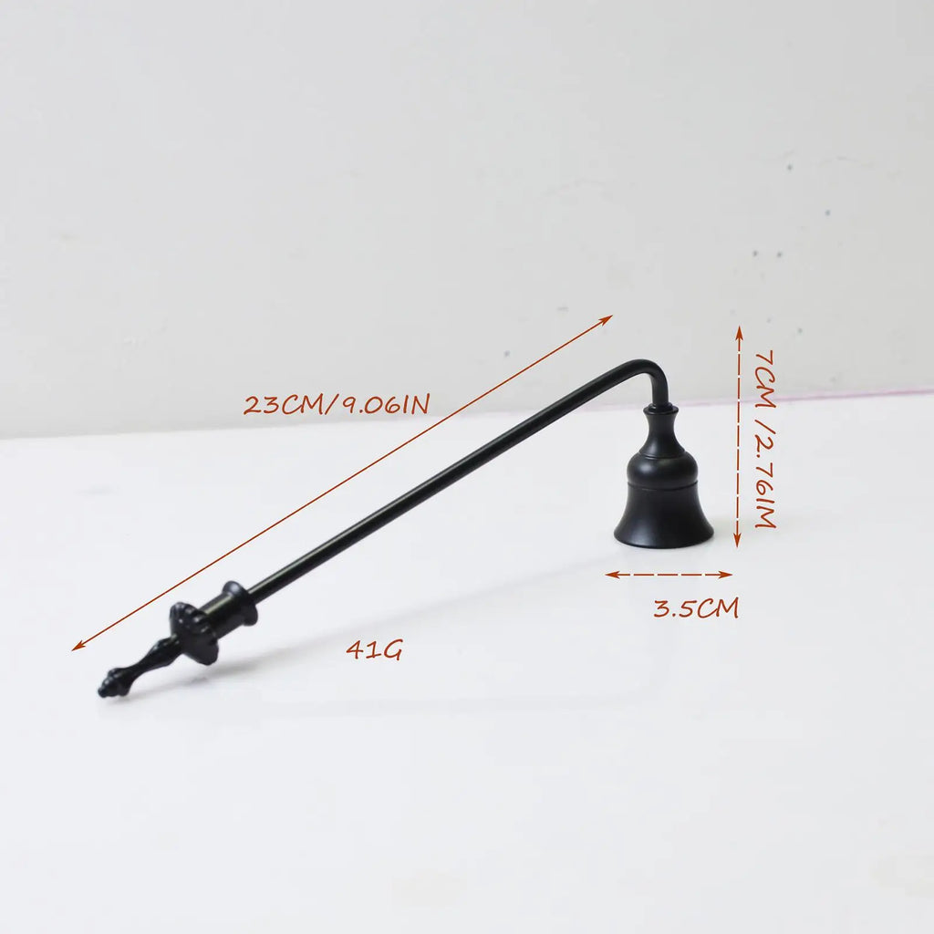 Metal Candle Snuffer – 9-Inch Decorative Wick Extinguisher Candle Snuffer Zpaxo