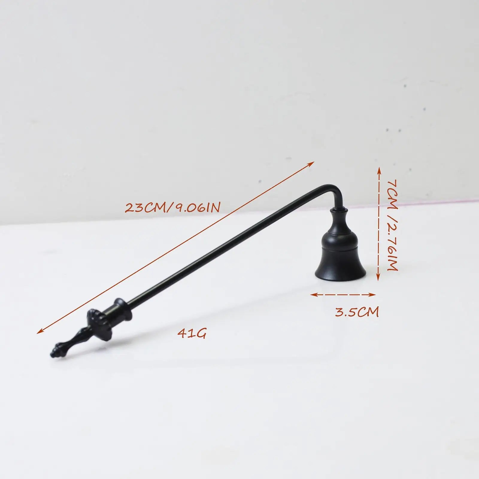 Metal Candle Snuffer – 9-Inch Decorative Wick Extinguisher Candle Snuffer Zpaxo