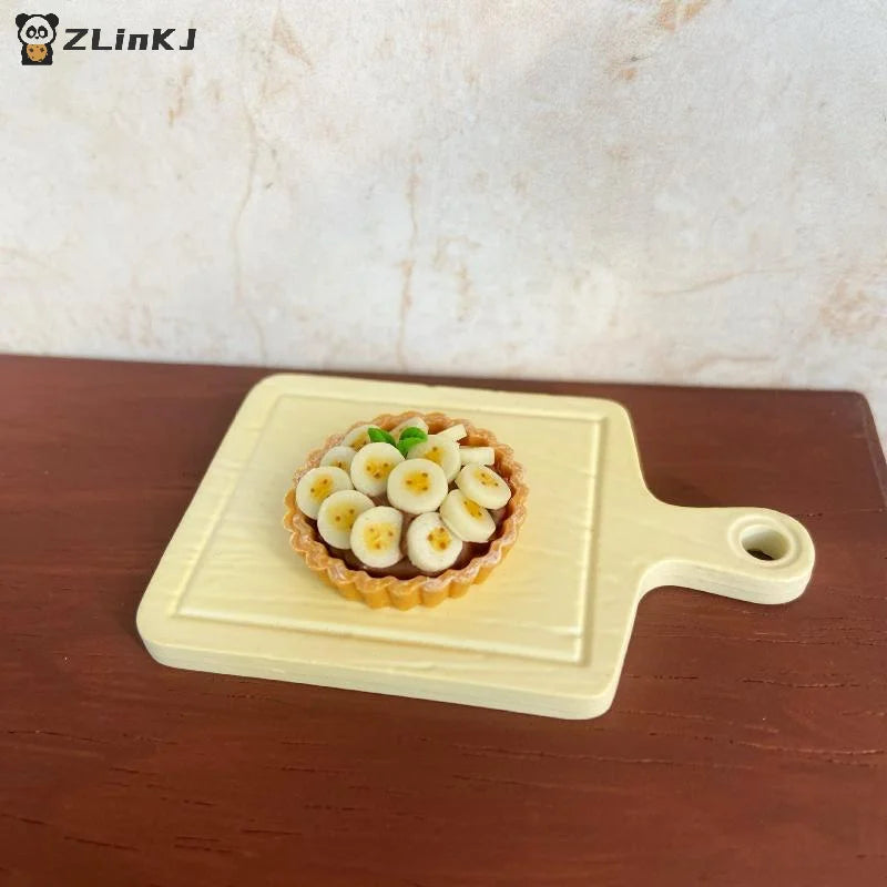 ▶1Pcs Dollhouse Mini Banana Blueberry Tower Model Cute Simulation Miniature Food Toy For Doll Kitchen Accessories Zpaxo