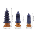 Ceramic Pagoda Ornament Fish Tank Aquarium Decoration Lifelike