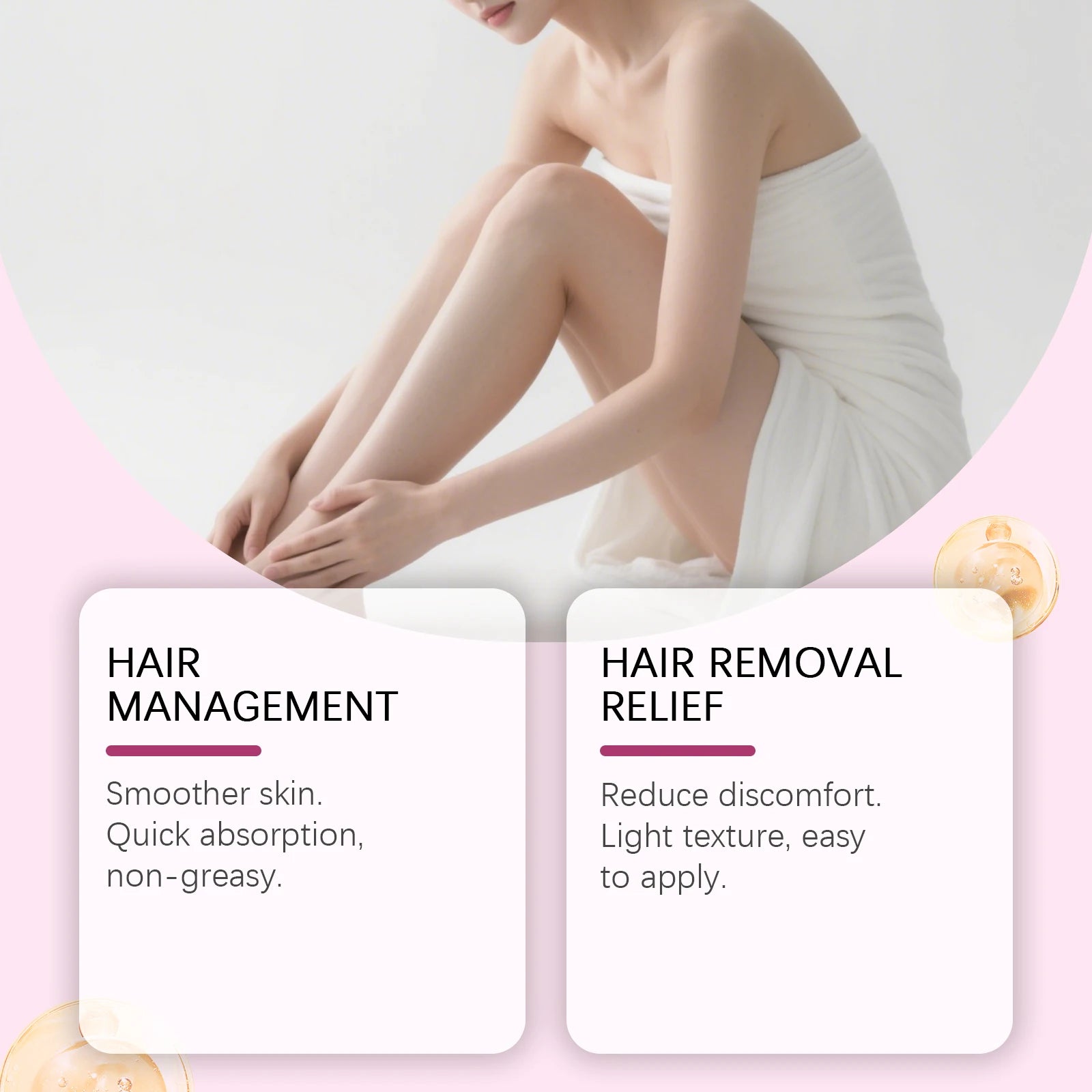 OceAura Depilatory Care Essential Oil: Gentle Skin Care, Cleansing, Depilating, Moisturizing, Daily Care Essential Oil Zpaxo
