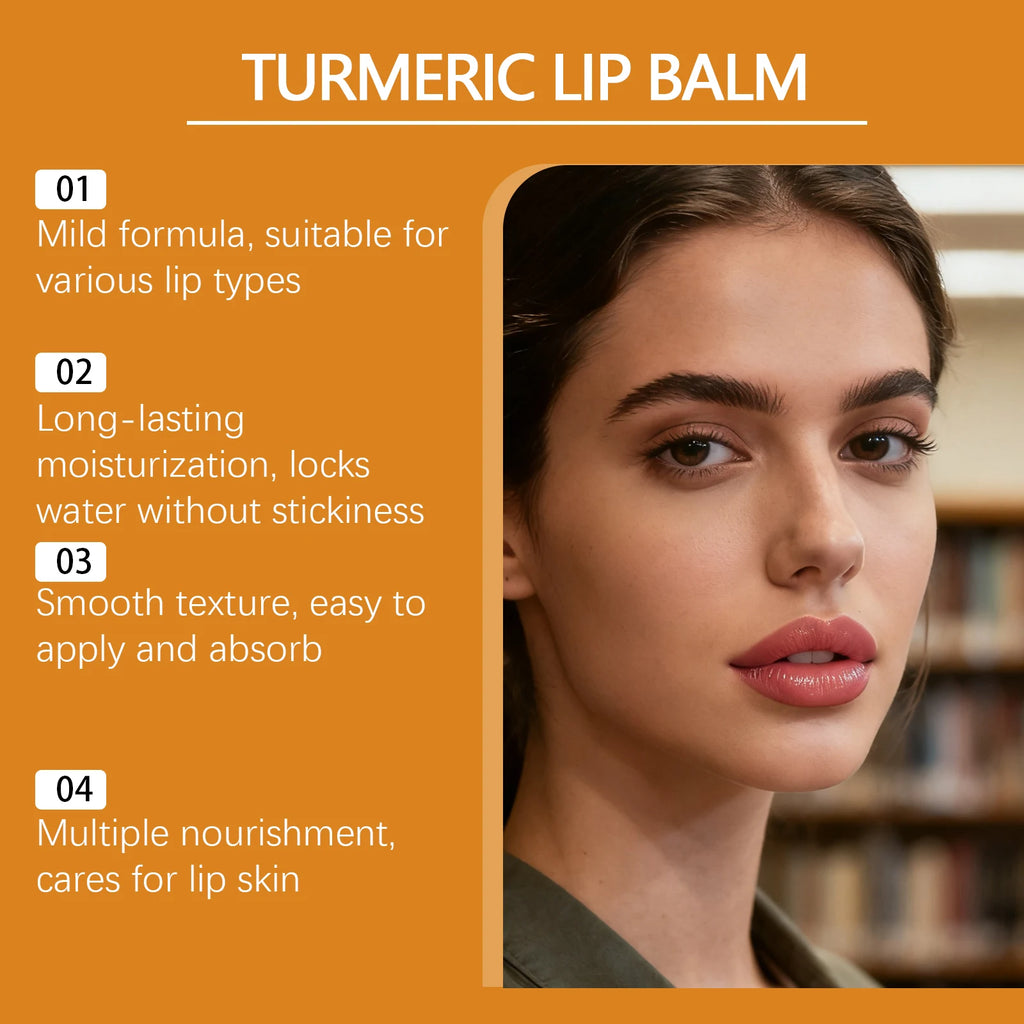 Turmeric Moisturizing Lip Balm – Brighten, Repair & Hydrate Lip Balm Zpaxo