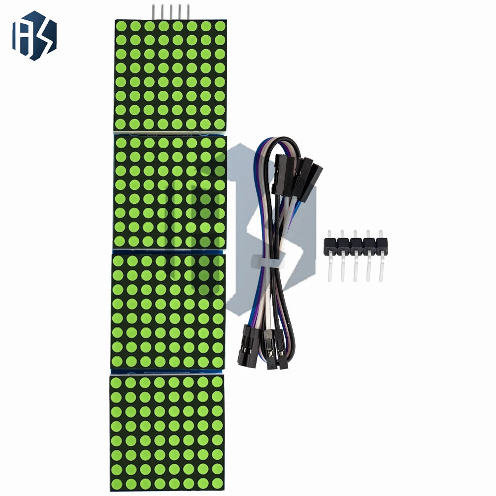 MAX7219 4-in-1 Dot Matrix LED Module 5-Pin Serial Interface Arduino Zpaxo