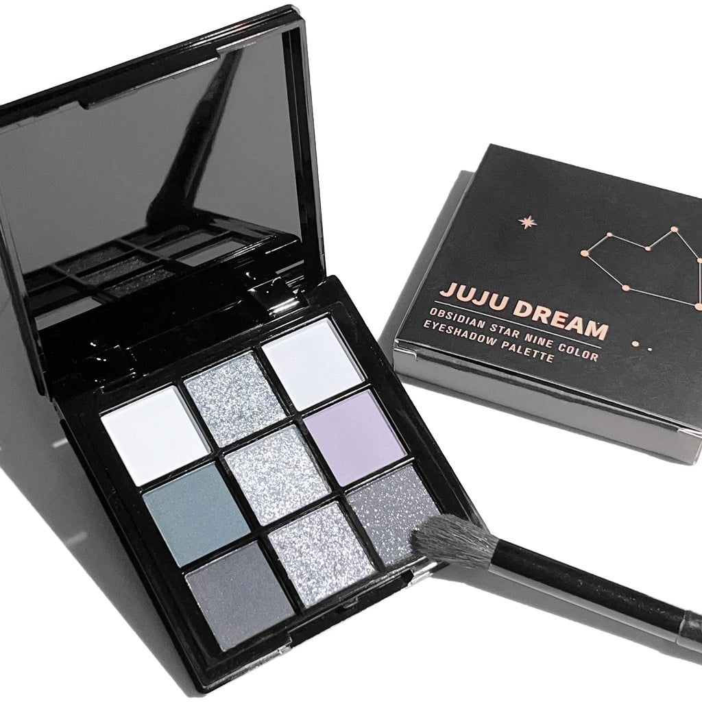 Nine-color eyeshadow palette Makeup Brush, gray-pink smoky makeup, matte pearlescent silkworm brightening makeup Zpaxo