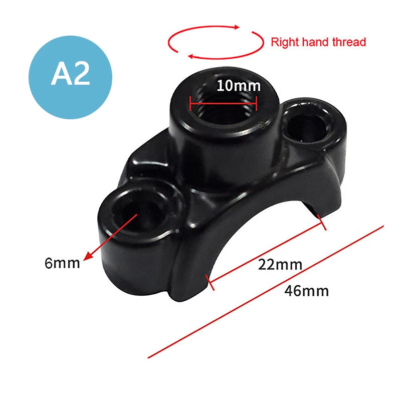 Handlebar Threadmotorcycle Master Cylinder Brake Lever Mirror Mount Zpaxo A2