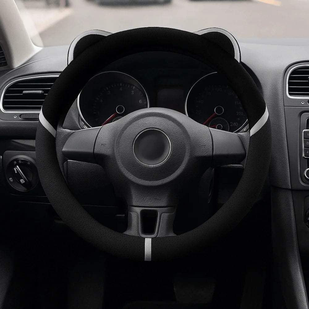Universal Car Steering Cover 38cm Anti Slip Handle Cover Breathable Sweat Absorbing Steering Wheel Sleeve Zpaxo