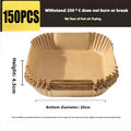 Air Fryer Liner Fryer Air Accessories Aerogrill Parchment Disposable Liner Non-Stick Parchment Baking Oven Paper Accessories Zpaxo 150pcs-Square