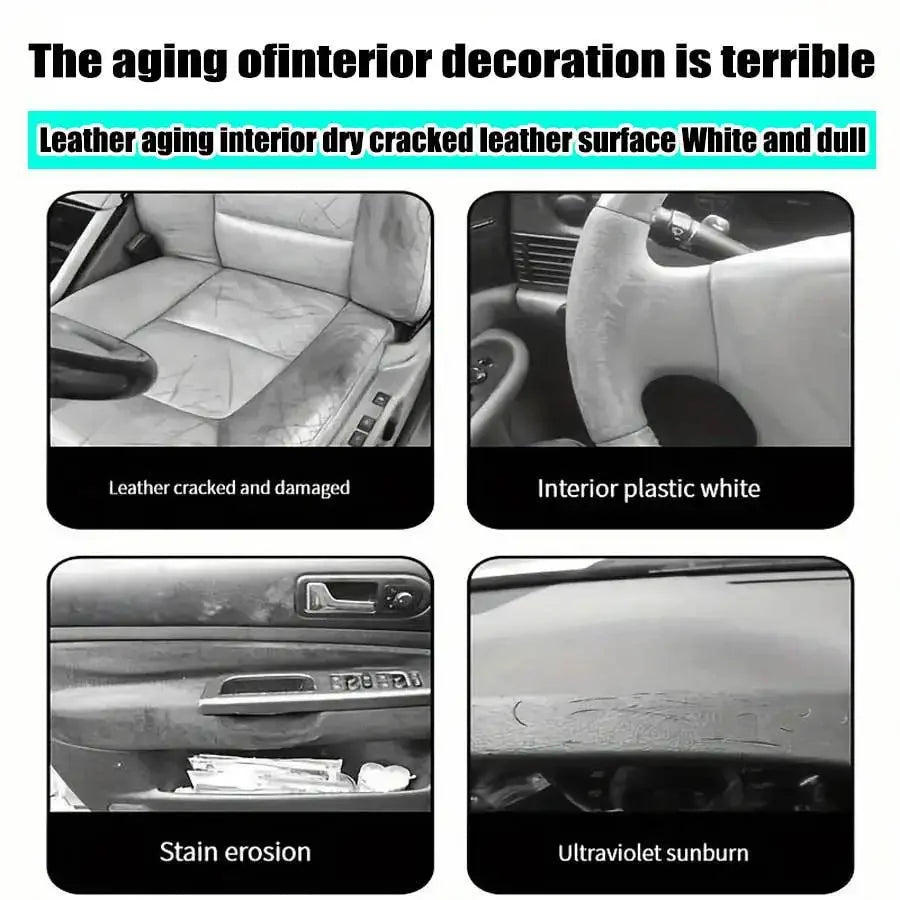 Car Plastic Restorer Coating Agent Auto Plastic Rubber Exterior Repair Clean Refresh Restoration Agent Black Shine Seal Brighten Zpaxo