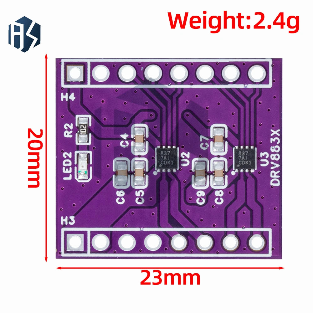 DRV8837 1 Channel and 2 Channels DC H-Bridge Motor Driver Module 1.8A Stepper Motor Driver Board Zpaxo