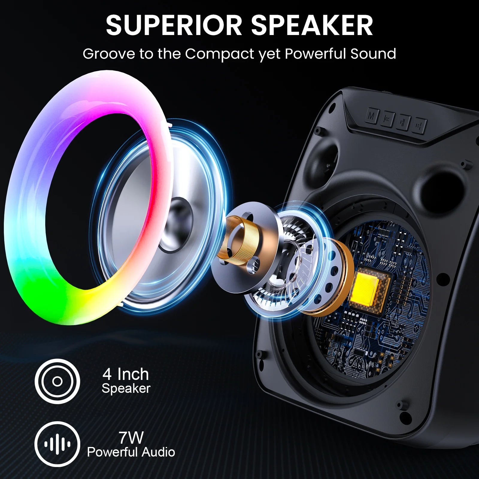 D18 High-power Portable Karaoke Speaker Microphone Wireless Bluetooth