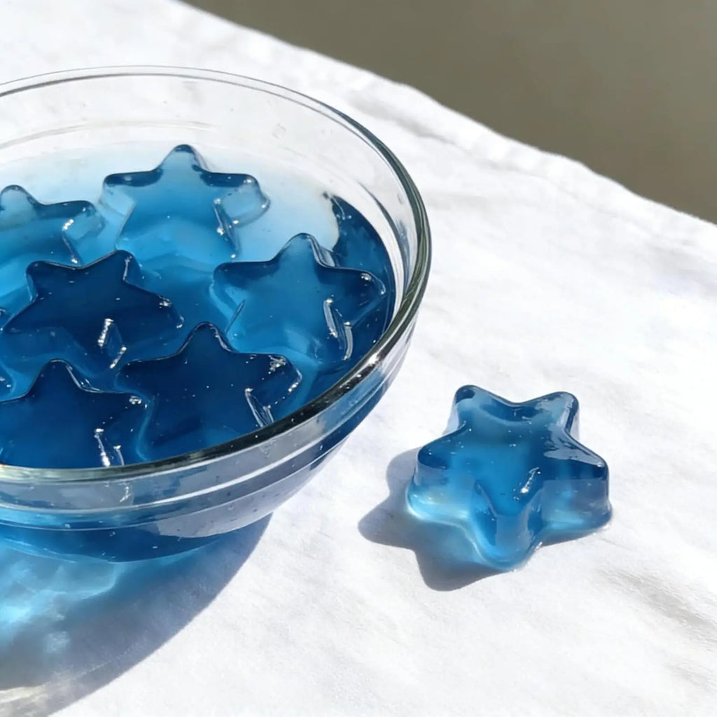 Star Silicone Mold 15 Cavity Blue Shape Easy Release Ice Cube Tray