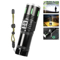 KDULIT Rechargeable Tactical Flashlight – 4km Beam, 12000mAh