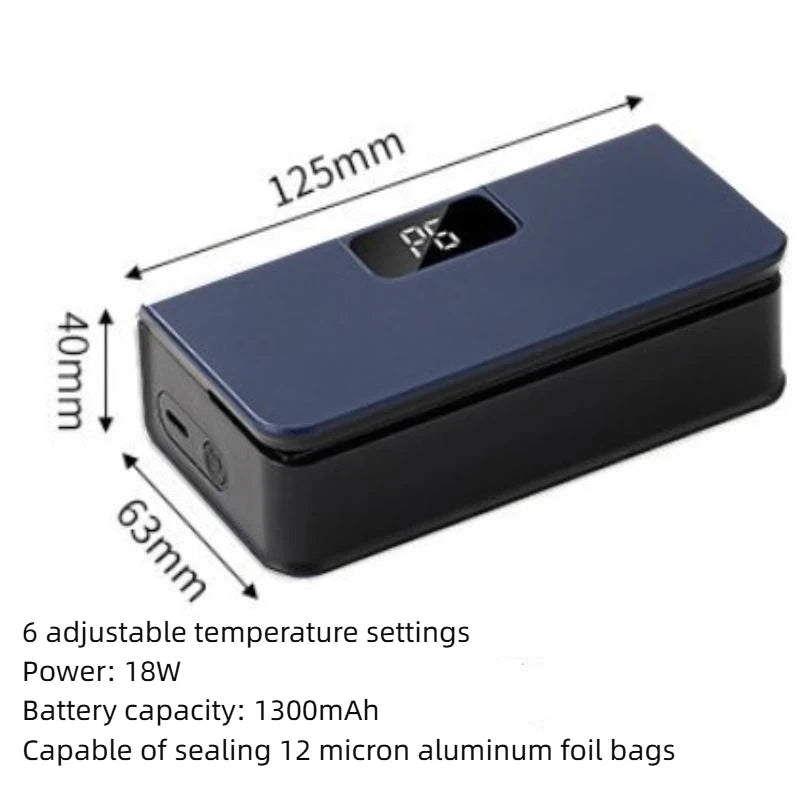 Bag Sealer 1 Portable USB Rechargeable Heat Seal Machine Plastic Zpaxo A4