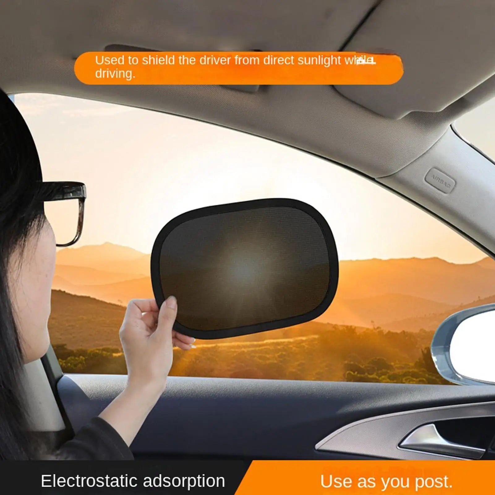 2-Pack Car Side Window Sun Shade – UV Blocker & Anti-Glare Car Window Sun Shade Zpaxo